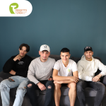 Quattro ragazzi beneficiari del progetto di accoglienza